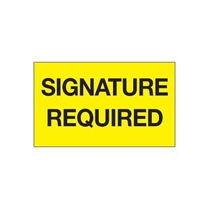 Signature Required